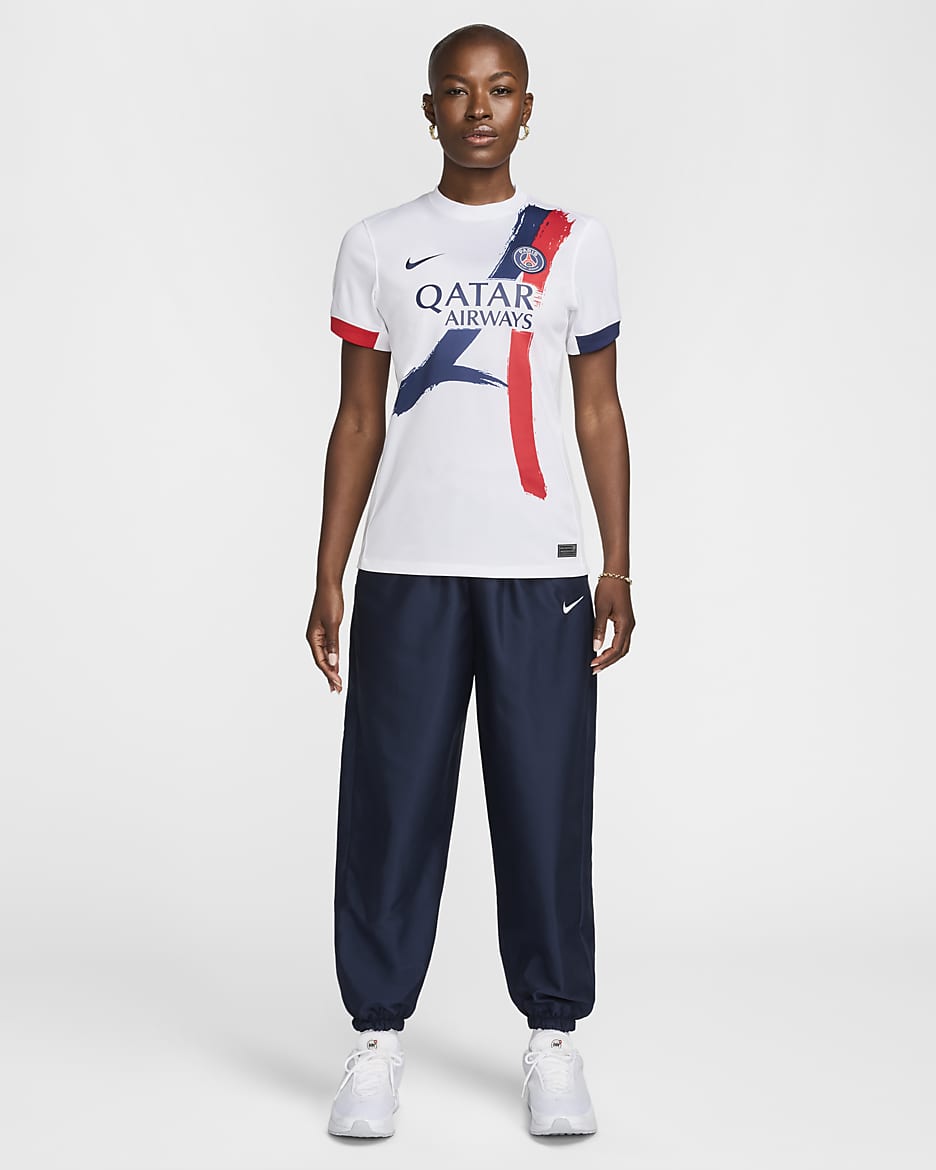 Segunda equipacion Stadium Paris Saint Germain 2024 25 Camiseta de futbol Replica Nike Dri FIT Mujer